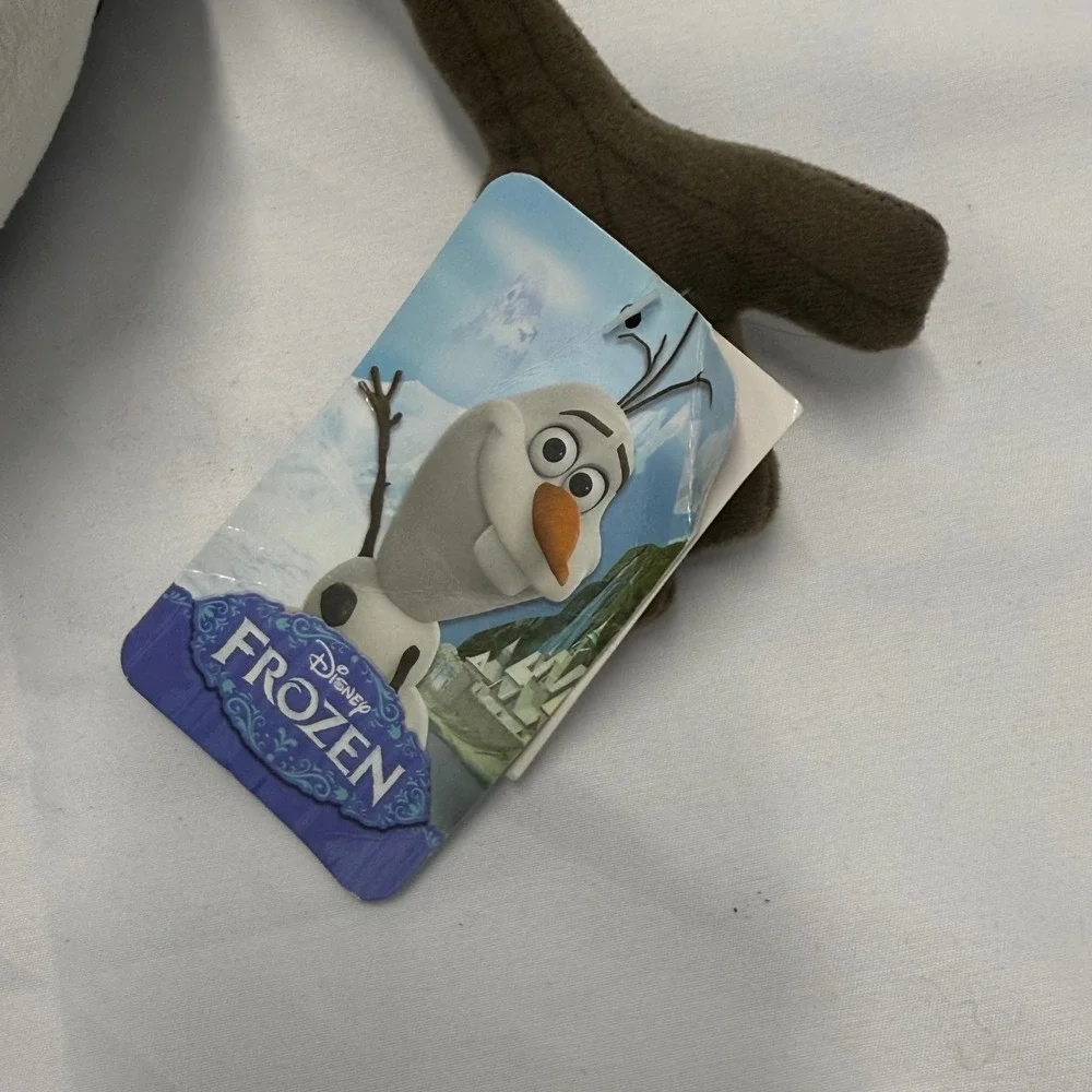 Disney Frozen Olaf Plush Backpack White Snowman Kids Small Bag Adjustable Straps
